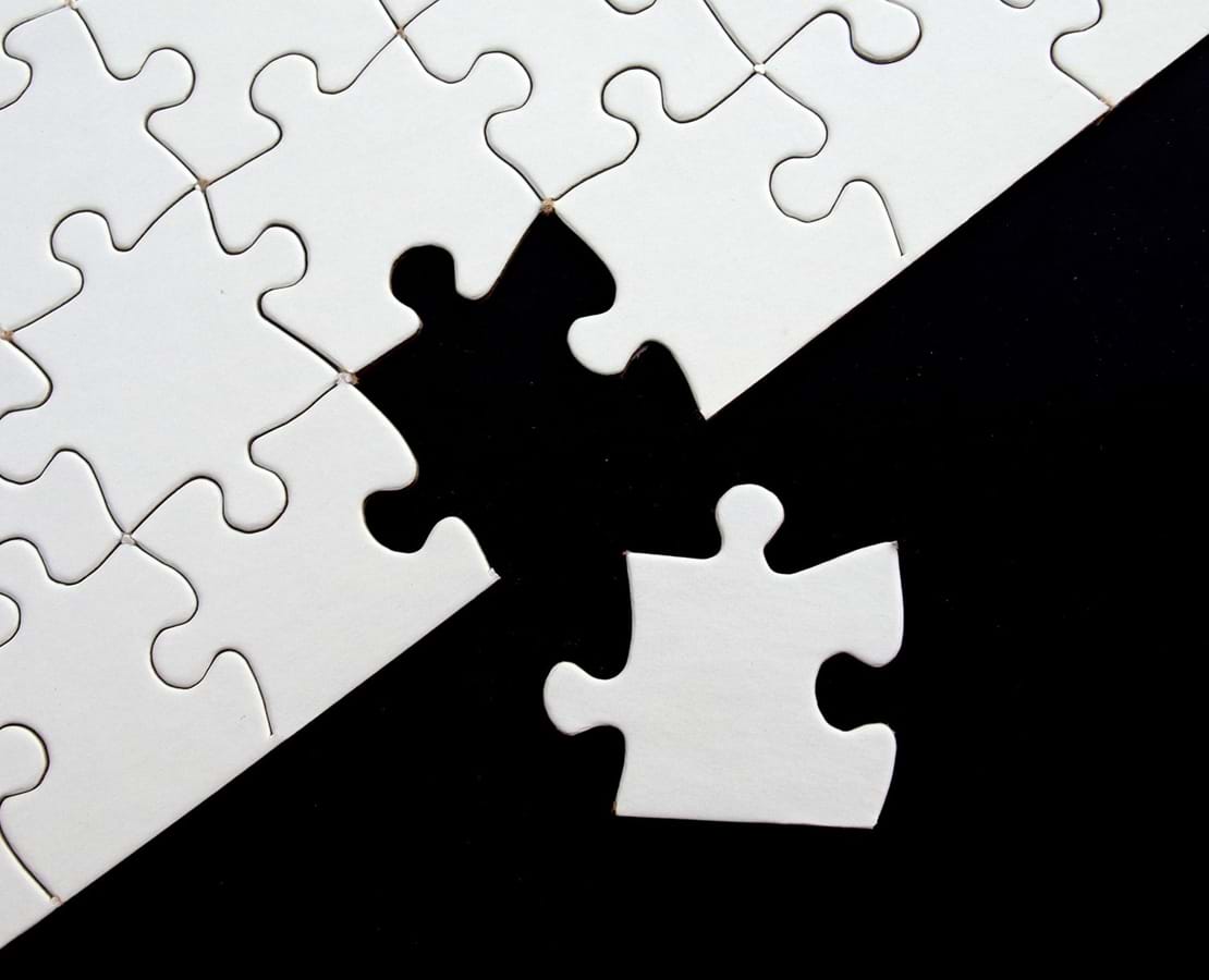 En brik mangler i et puslespil
