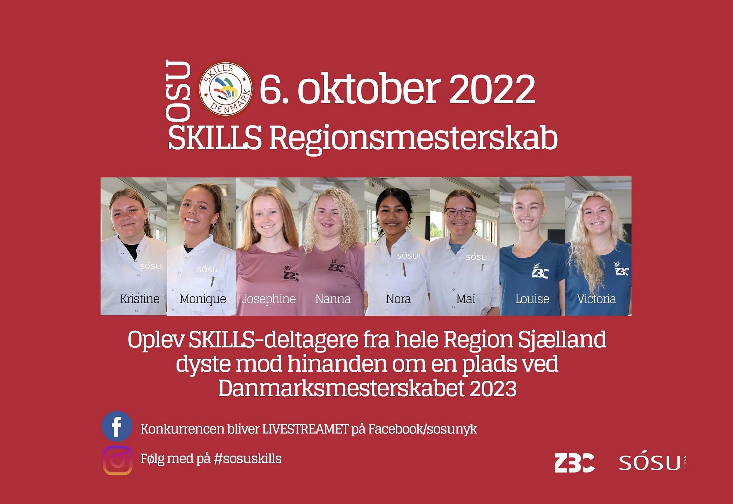 SKILLS-deltagerne fra Region Sjælland.